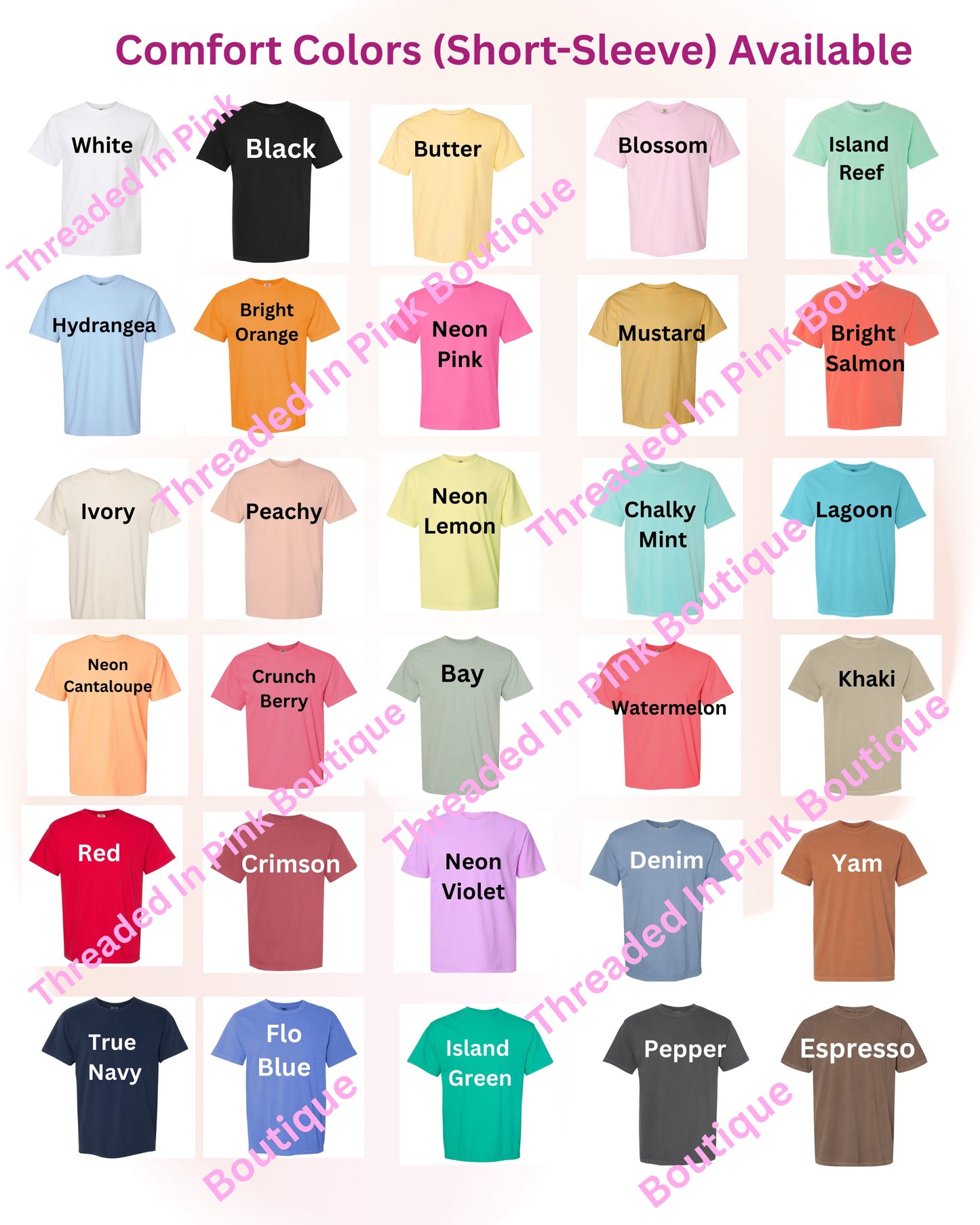 Blank Short Sleeve T-Shirt - Claim Live