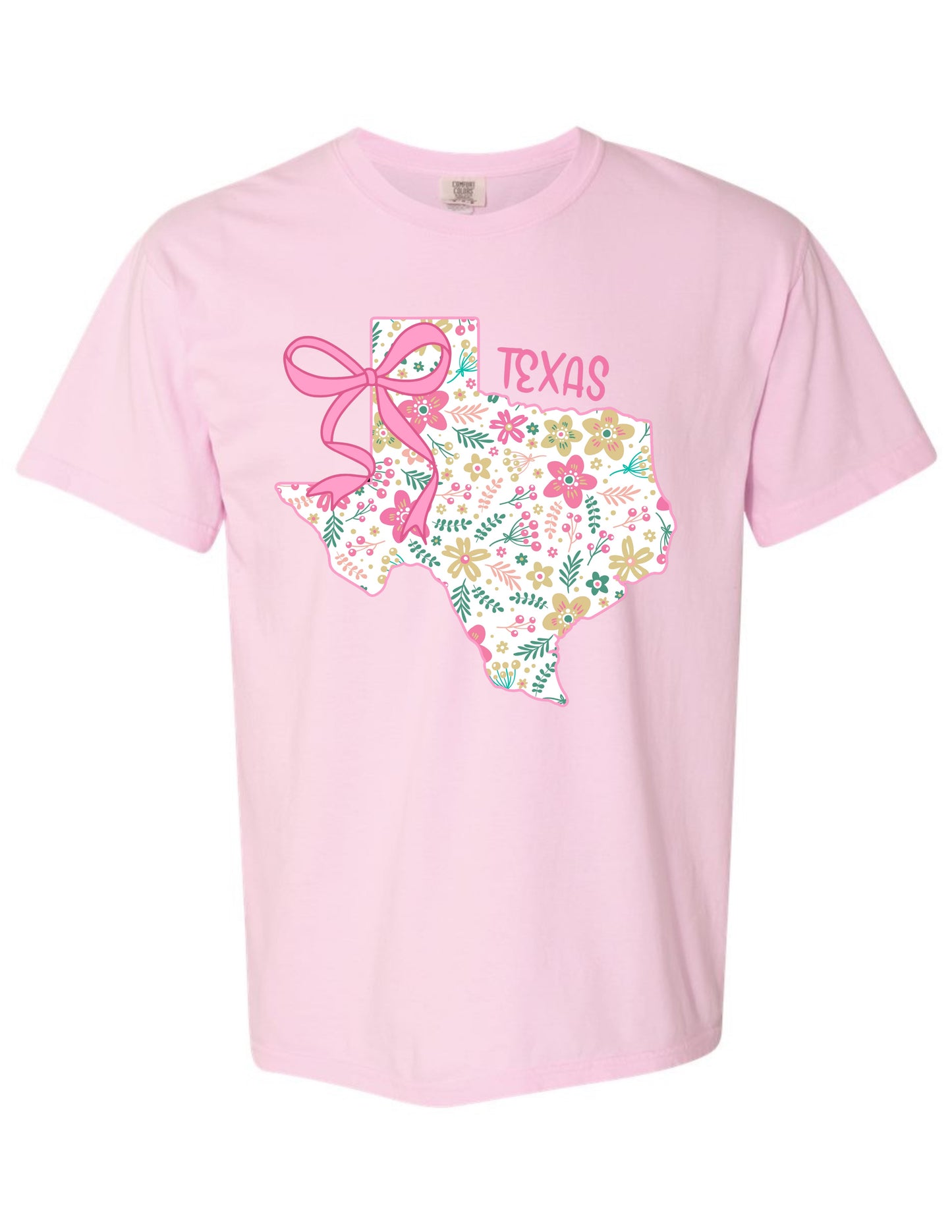 Pretty in Pink Texas Map Tee