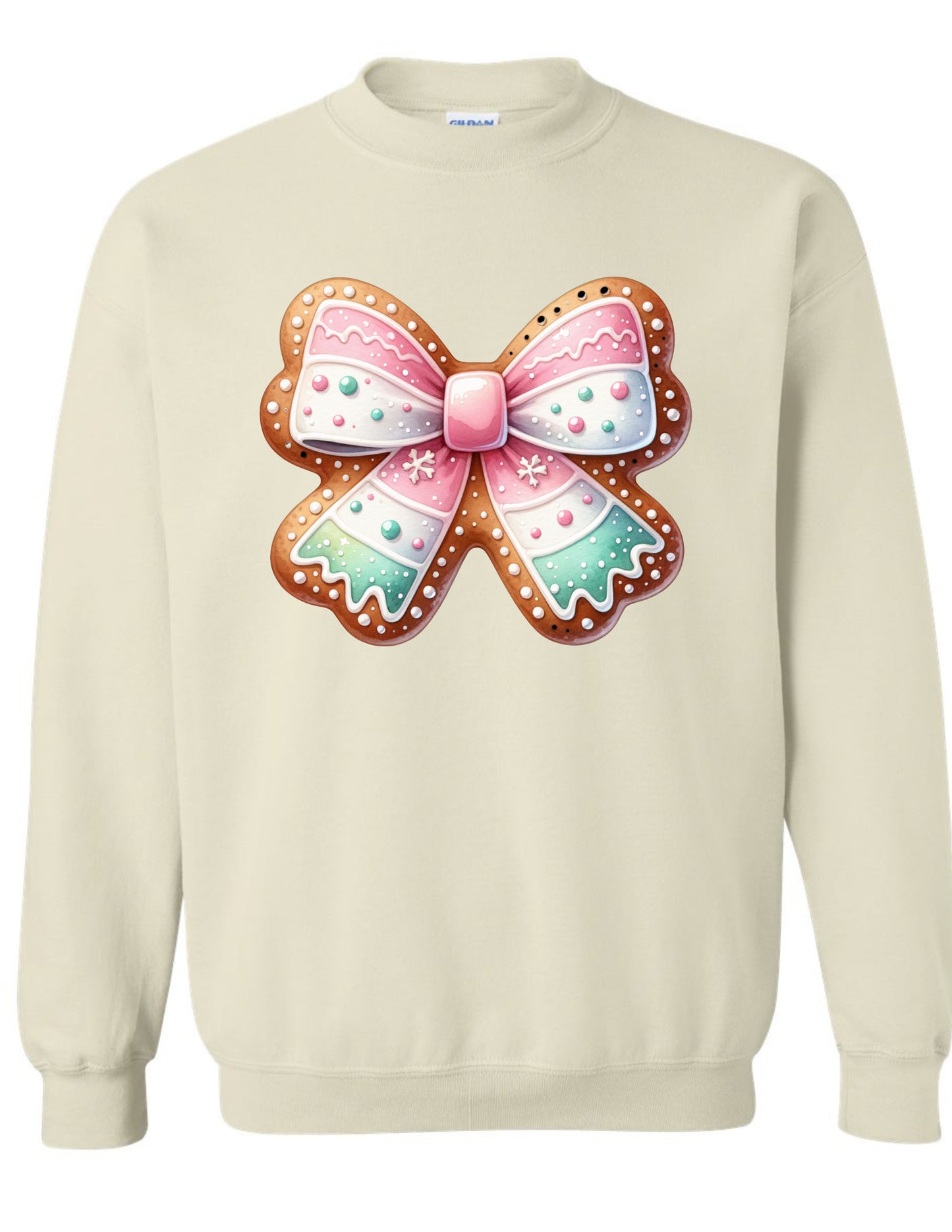Pink & Green Gingerbread Crewneck