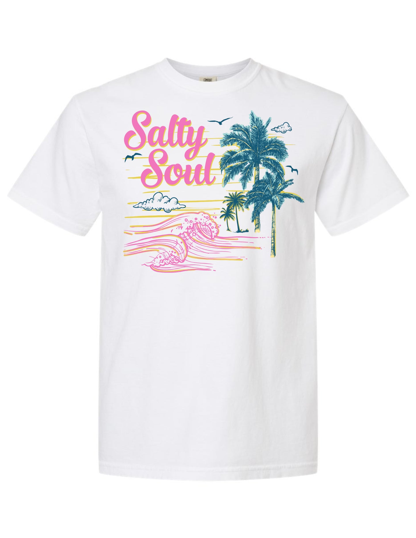 Salty Soul Tee – Palm Trees