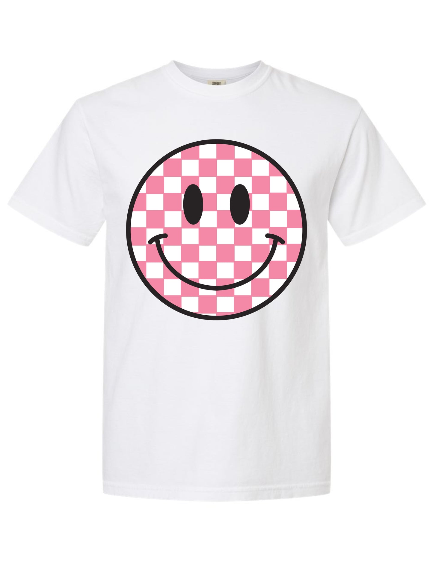 Smiley Face Pink Squad Tee