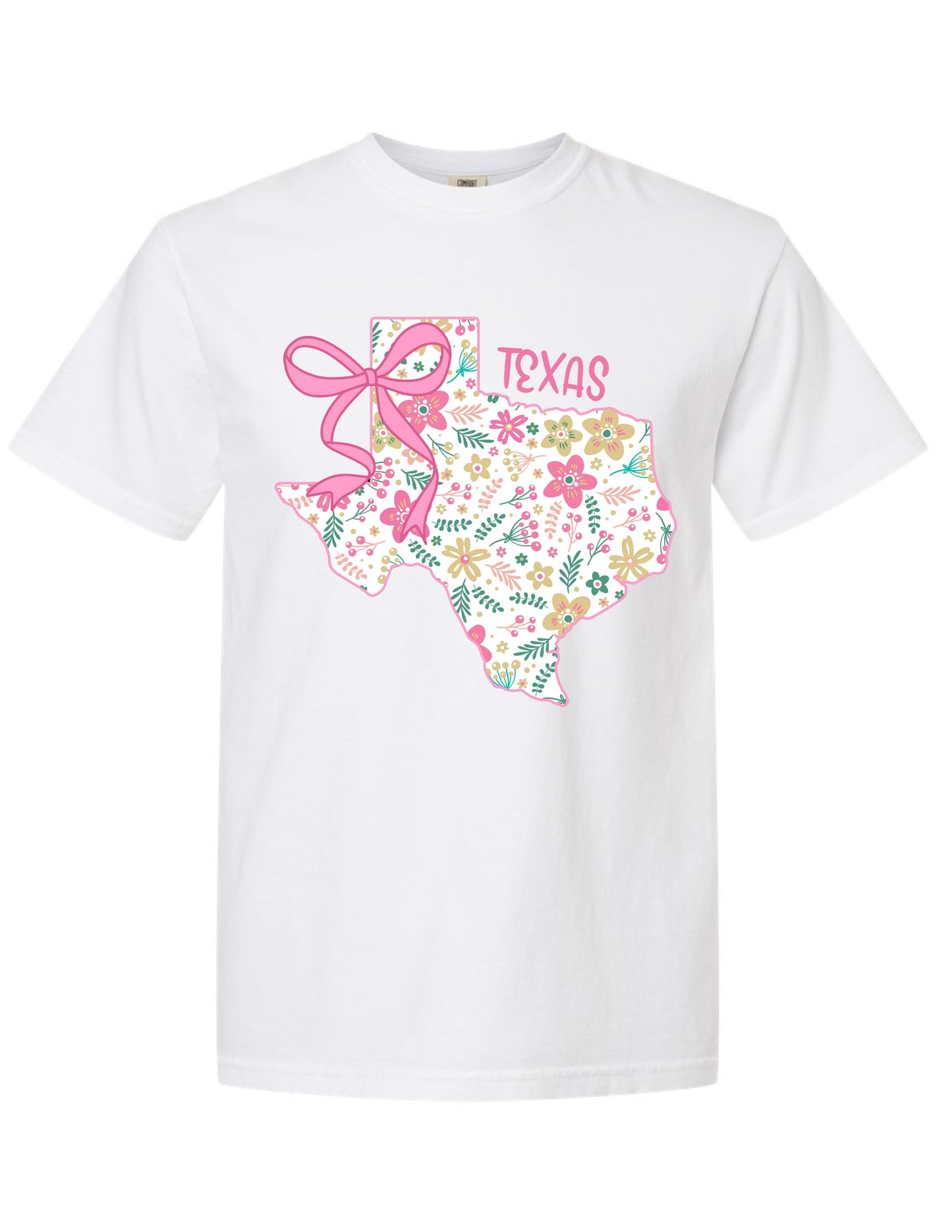 Pretty in Pink Texas Map Tee