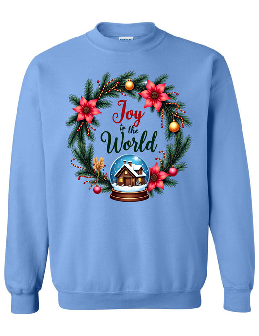 Holiday Wreath Snow Globe Crewneck