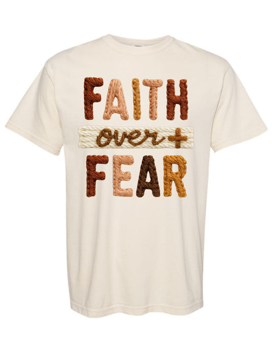 Faith Over Fear - Earth Tone Tee