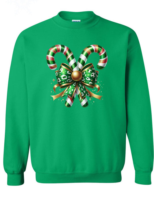 Classic Christmas Candy Cane - Green