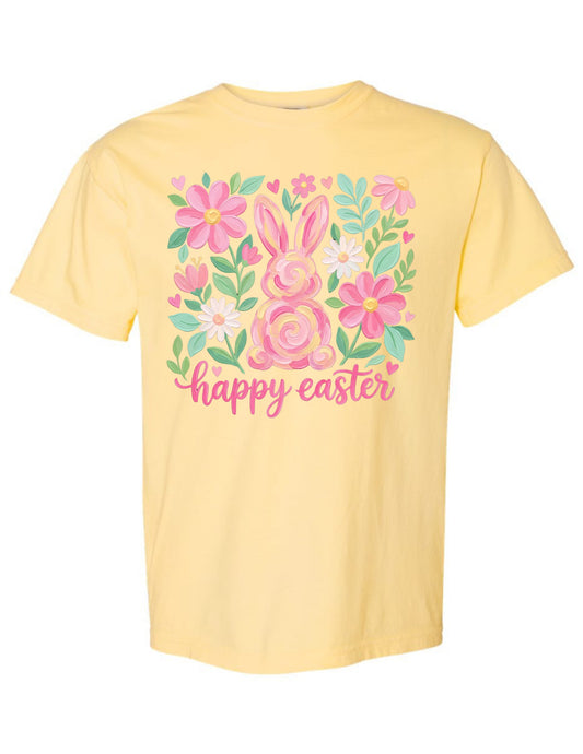 Floral Easter Bunny Tee