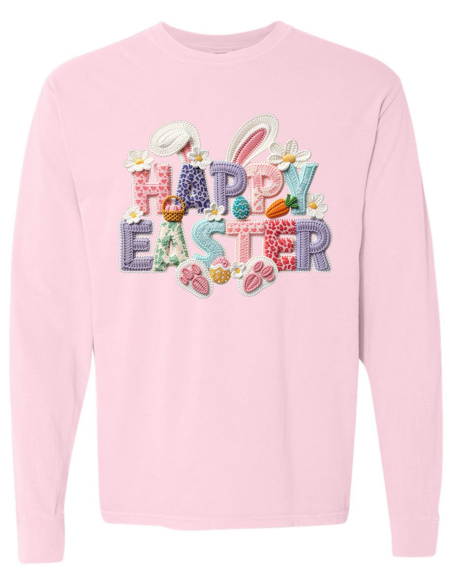 Happy Easter Yarn Script Tee