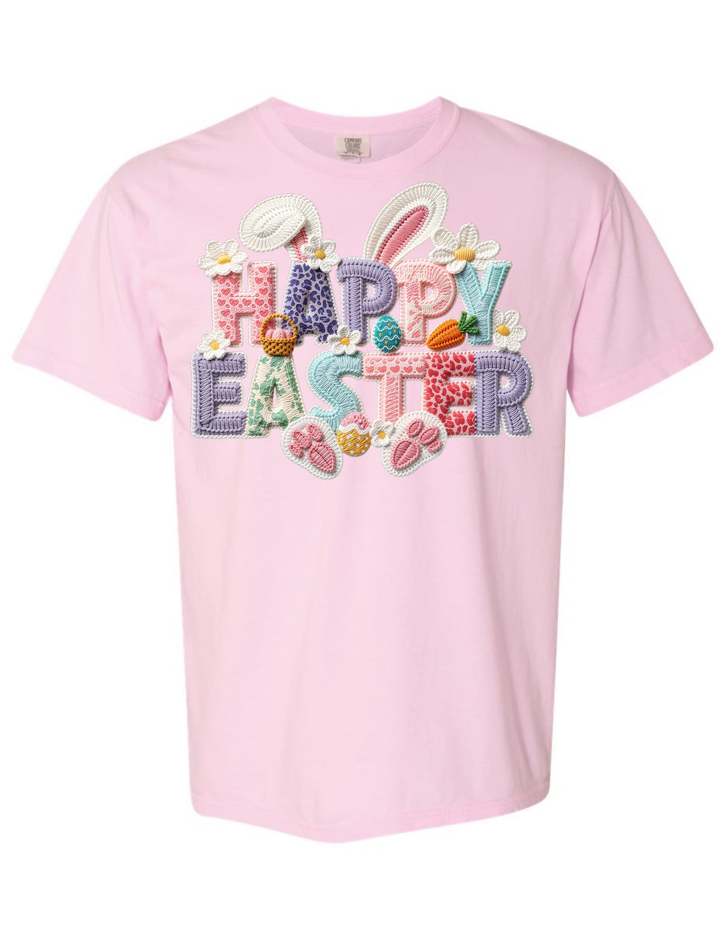 Happy Easter Yarn Script Tee
