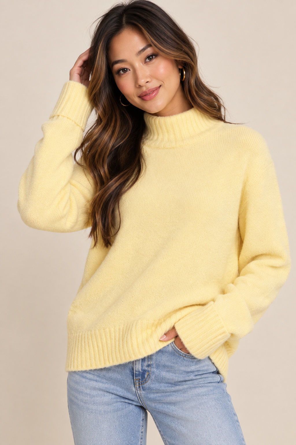 PRE-ORDER | Sunshine Soft Turtleneck Sweater