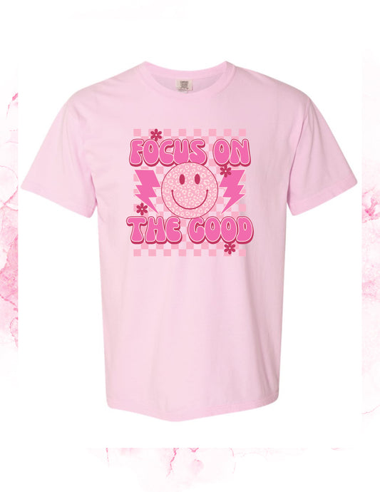 Focus on The Good: Pink Energy Tee