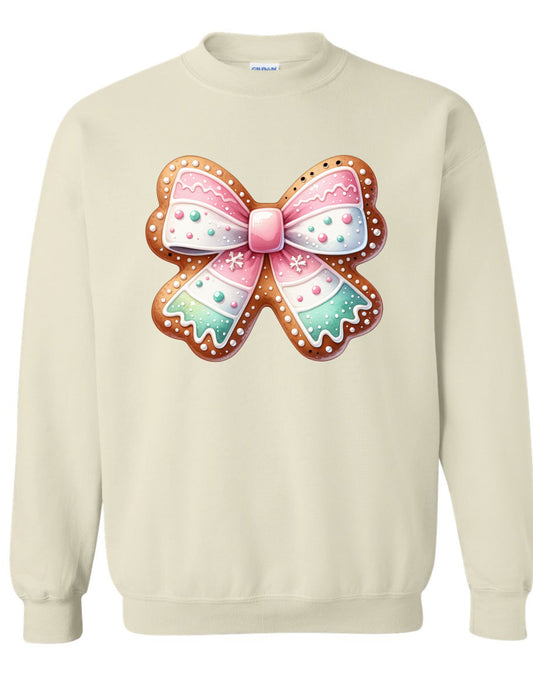 Pink & Green Gingerbread Crewneck