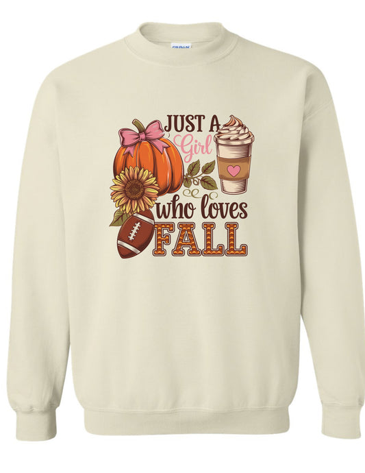 Just a Girl Who Love Fall Crewneck
