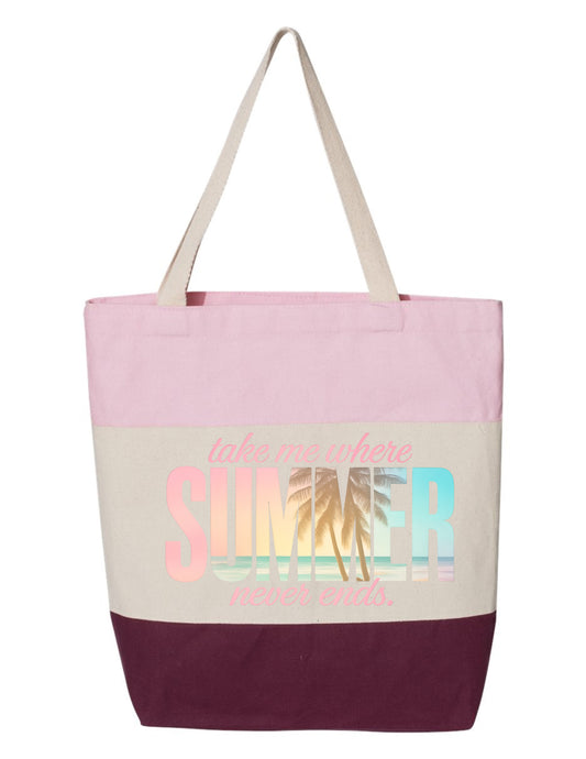 Take Me Where Summer Never Ends Tote Bag