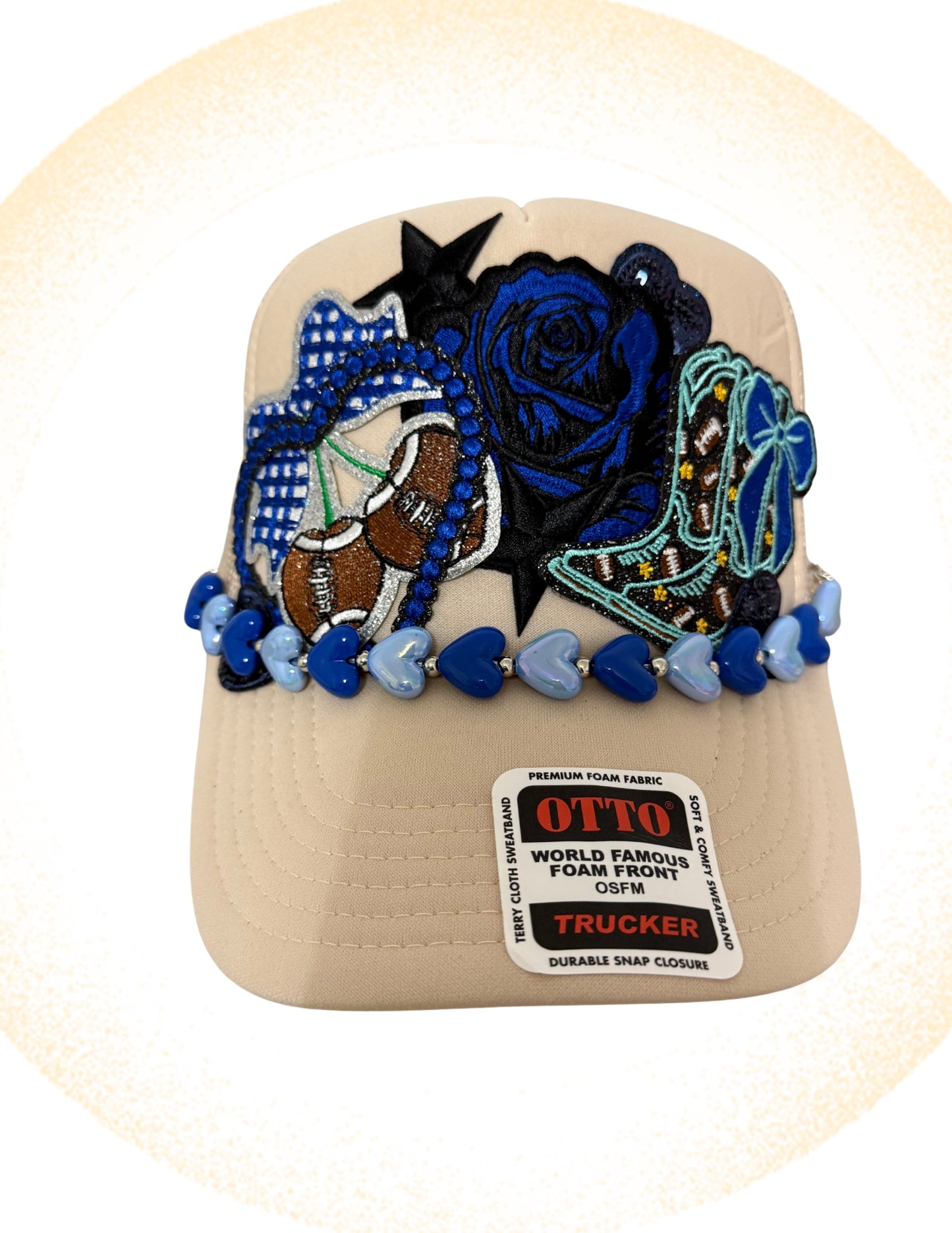 Sweet Blue Rose Trucker Hat