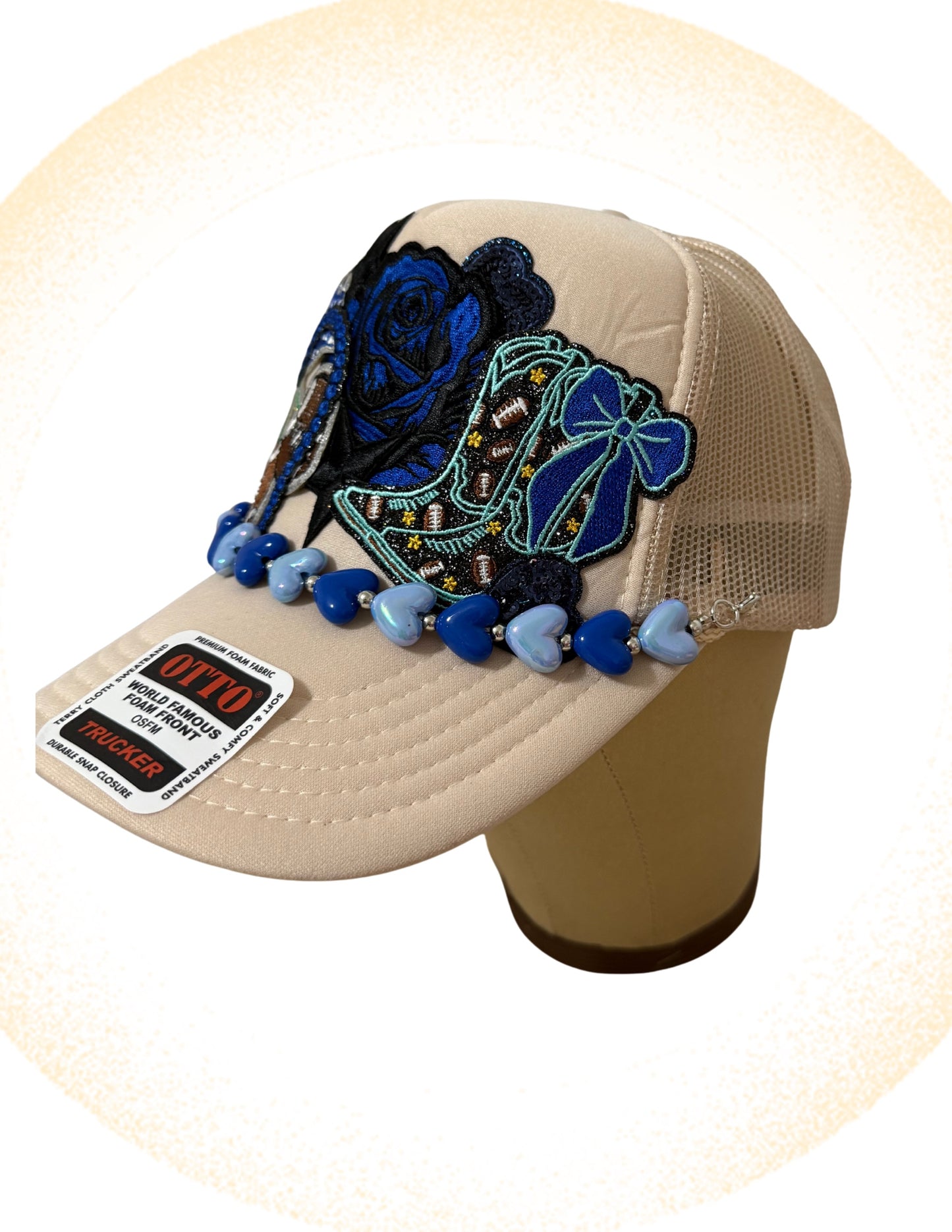 Sweet Blue Rose Trucker Hat
