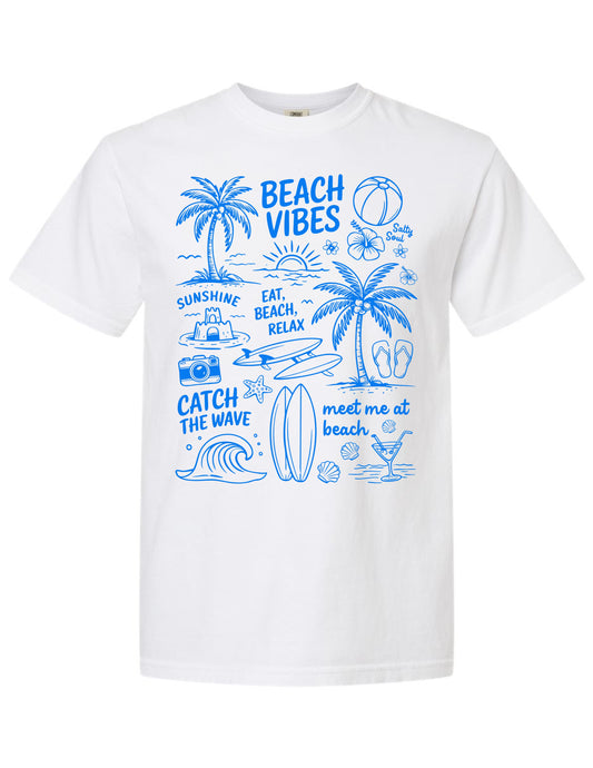 Beach Day Collage Tee